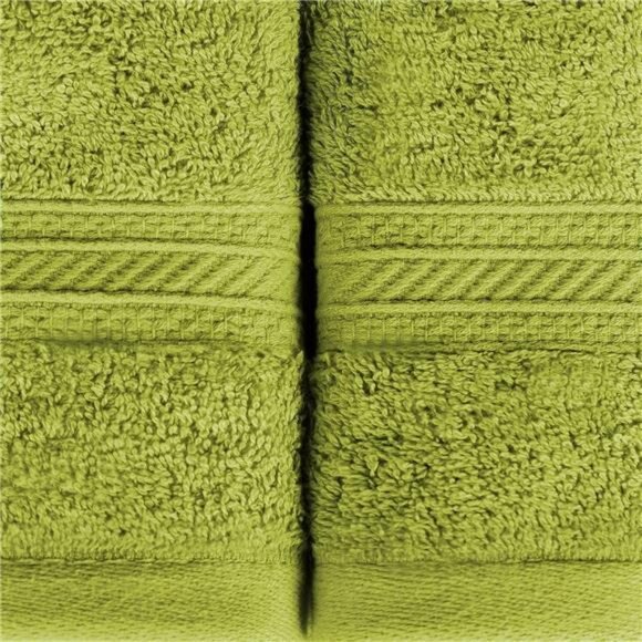 6 Piece Green Cotton Towel Set Soft Absorbent Bath Hand Face Towels 700 GSM - Picture 5 of 7